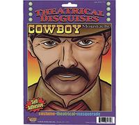 Forum Novelties 62755F Negro Bigote - Cowboy