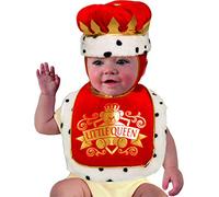 Forum Novelties Girls' Baby Costume Bib & Crown Set, Queen, One Size