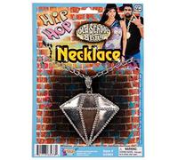 Forum Novelties Hip Hop Big Diamond Necklace Costume Jewelry One Size