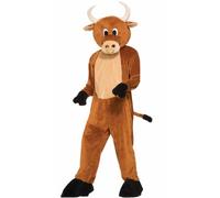 Forum Novelties Men's Brutus The Bull Plush Mascot Costume, Brown, One Size