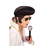 Forum Novelties Peluca de Elvis Presley Rock N' Roll para Hombre - Negro - Talla única