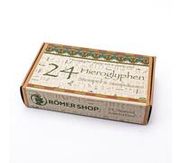 Forum Traiani Juego de sellos de jeroglíficos - Sello de nombre infantil textil, sello de letras - perfecto para el aprendizaje creativo y el juego