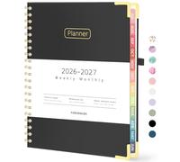 Forvencer Agenda académica 2026-2027, agenda semanal y mensual, de julio de 2026 a junio de 2027, 8.5 x 11 pulgadas, agenda diaria con pestañas, organizador escolar universitario para estudiantes y