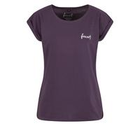 Forvert Camiseta 'Santa Maria' mora / blanco M mora / blanco
