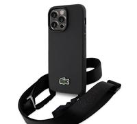 Funda Lacoste LCHCP15XSPVCK Iconic Petit Pique Crossbody Negra - iPhone 15 Pro Max