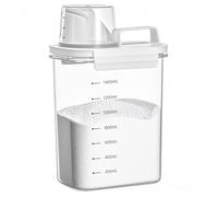 FORYNXHWIN Dispensador de detergente hermético de 1800 ml con vaso medidor, caja de almacenamiento de detergente en polvo, caja de almacenamiento para detergente en polvo