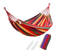 FORYNXHWIN Hamaca de algodón, 190 x 150 cm, hamaca portátil doble para acampar al aire libre con bolsa de viaje, tela de lona gruesa y duradera, soporta 200 kg, perfecta para jardín, camping, patio