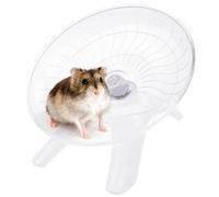 FORYNXHWIN Rueda de Hámster,18 cm Silenciosa Rueda de Ejercicio de Plástico,Silenciosa Rueda de Correr para Hámster, para Hámsteres,Animales Pequeños(Blanco)
