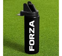 FORZA Botellas de agua de higiene de equipo de 1 litro, botellas de agua deportivas sin BPA con boquilla sin contacto, ideal para equipos deportivos (negro, paquete de 1)