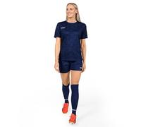 FORZA Geo - Kit de fútbol de manga corta para mujer, ajuste profesional, secado rápido, tejido que absorbe el sudor, camisa, pantalones cortos y calcetines hasta la rodilla, varios tamaños y colores
