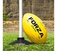 FORZA Grand Match Balón de AFL | Balón de fútbol Australiano de Cuero sintético de Primera Calidad - Cosido a Mano y Agarre para Todo Tipo de Clima - Disponible en Tallas 3, 4 y 5 (1, 3)