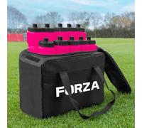 FORZA Juego de 10 Botellas de Agua (750 ml) y Bolsa de Transporte │ Capacidad de botella 10x │ Bolsa para botella de equipo deportivo (Rosa)