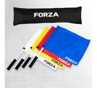 FORZA Juego de Banderas para árbitros de Waterpolo - Kit Profesional de 4 Banderas con Asas Antideslizantes y Bolsa de Transporte