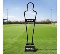 FORZA Mini maniquí de fútbol Airflow | Maniquí de entrenamiento con base de goma opcional para ejercicios de fútbol [paquete de 1 o 3], negro, 1, con bases