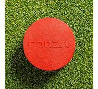 FORZA Mini marcadores de disco plano [20 unidades] | Discos de PVC multisuperficie, rojo