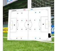 FORZA Pizarra de Entrenamiento de Doble Cara [120cm x 90cm] - Pizarra Táctica de Fútbol con Rotuladores Magnéticos, Rotulador y Borrador - Pizarra Magnética Premium para Entrenadores