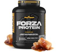 Forza Protein 2kg +100g REGALO | BigMan | Proteína 80% | Aislado proteína Soja + Concentrado proteína Whey | Creatina | Alto Contenido en Proteínas y Recuperador (2,1Kg, Caramelo salado)