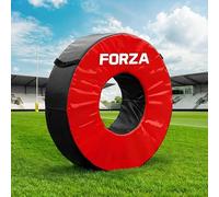 FORZA Tubo de aparejos de rugby - Bolsa de aparejos de rugby Pro con cubierta de vinilo resistente, núcleo de espuma multicapa y mango de soporte de pelota - Anillo de entrenamiento para jóvenes
