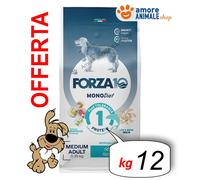 Forza10 Perro Monodiet→ Pescado - Medio Adult - 12KG - Croquetas Perro, Perros