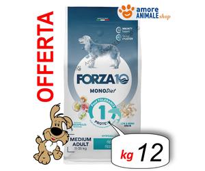 Forza10 Perro Monodiet→ Pescado - Medio Adult - 12KG - Croquetas Perro, Perros