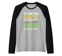 Forzado a Dejar de Cultivar jardinería Divertido Jardinero Amante de Las Plantas Camiseta Manga Raglan