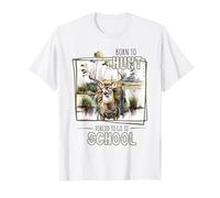 Forzado a IR a la Escuela Deer Hunting Boy Camo Camiseta