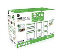 FOSA Recipientes para envasado al vacío + envasadora de vacío - Starter Kit con 2 a 10 recipientes (Envasadora + 8 Recipientes Rectangulares y Redondos)