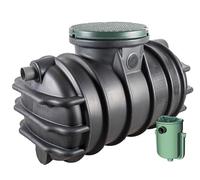 Fosa Septica con Filtro Biológico 1000 litros | Fosa septica Homologada 1 a 3 Personas | Fosa de Polietileno, Negro