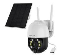 Foscam B4 - Cámara IP Exterior Impermeable 4MP WiFi Panel Solar