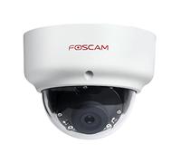 Foscam Cámara IP D2EP Full HD 2MP PoE P2P WDR 2.0 Resistente a la Intemperie con visión Nocturna IR hasta 20 m, detección de Movimiento, Blanco, 1 Unidad (Paquete de 1)