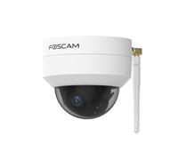 Foscam D4Z Cámara de Seguridad IP Exterior Anti VANDALICA IK10. Blanco 4Mpx Zoom x4. Compatible con Alexa. Deteción Humana Inteligente AI