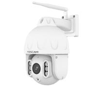 Foscam SD8P Cámara de vigilancia domo PTZ de alta resolución 8MP Wi-Fi de doble banda con zoom óptico 4x y detección inteligente de personas y vehículos