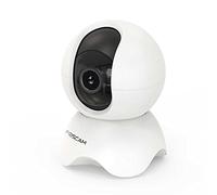 Foscam X5 - Cámara de vigilancia (5 Mpx, Wi-Fi, inclinable y giratoria), Blanco, 83 x 76 x 114 mm