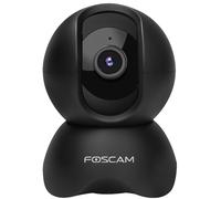 Foscam X5 Cámara de Vigilancia Negro 5MP (2592x1944), WLAN, panorámica/inclinación, 8 m de visión nocturna, detección de personas