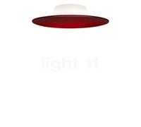 Foscarini Anoor, lámpara de techo y pared LED, rojo - ø48 cm - conmutable