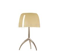 Foscarini Lumiere, lámpara de sobremesa grande, champán/blanco cálido - con interruptor