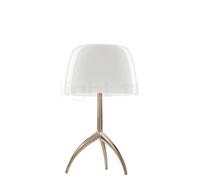 Foscarini Lumiere, lámpara de sobremesa grande, champán/blanco - con interruptor
