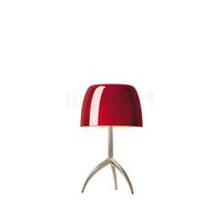 Foscarini Lumiere, lámpara de sobremesa pequeño, champán/rojo - con interruptor