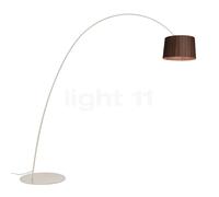Foscarini Twiggy Elle Wood, lámpara de arco LED, greige - palisandro - mylight