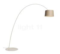 Foscarini Twiggy Elle Wood, lámpara de arco LED, greige - roble