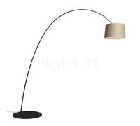 Foscarini Twiggy Elle Wood, lámpara de arco LED, negro - roble - MyLight