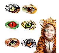 FOSDICK 12 Piezas Parches Ojos Niños, No Tejido Transpirable Parches Oculares Niños, Diversión de Dibujos Animados Parches Oculares Infantil, para Ojos Vagos Ambliopía Estrabismo