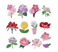 FOSDICK 13 Piezas Parches para Ropa, Parches Ropa Termoadhesivos, Parche Termoadhesivo, Floral Parche Bordados para Camiseta, Bolsas, Pantalon, Sombrero, Jeans