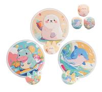 FOSDICK 3 Piezas Abanicos Redondos Plegables, Abanico Redondo Plegable, Abanicos Pequeños, Abanico Plegable Redondo para Fiesta de Boda y Decoración Personal