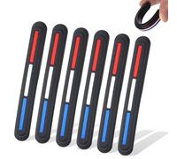 FOSDICK 6 PCS Protectores De Borde De Puerta De Coche, Negro Protector Puertas Coche Anticolisión Pegatinas Protectoras De Borde De Puerta Ideal para Evitar Arañazos y Golpes, 10 * 1,2 * 0,8cm