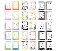 FOSDICK 60Piezas Mini Pegatinas para Borde de Foto, Colorido Pegatinas de Borde de Foto, Película de Fotos Pegatinas Decorativas, Adhesivos para Bordes de Fotos Compatibles con Cámara Instantánea