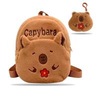 FOSDICK Capibara Mochila Bebe Guarderia, Lindo Motivos Animales Mochilas Escolares Infantil, Capybara Peluche Mochila Infantil, Capibara Mochila Preescolar, Mochilas Infantiles para Colegio, Viajar