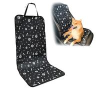 FOSDICK Funda Coche Perro, Protector Coche Perros Asiento Trasero Delantero Resistente Tela Oxford, Cubre Asientos Coche Perro Fácil de Limpiar, Universal para SUV Camión, 106 x 49cm, Negro