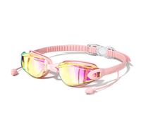 FOSDICK Gafas Natacion Mujer, Antivaho Gafas Piscina Mujer, Protección UV Gafas de Natacion, Visión Clara, Rosa Swimming Goggles para Adultos Adolescentes y Niña para Entrenamiento Competición Piscina