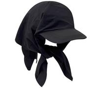 FOSDICK Sombrero Mujer Verano, Negro UV Protección Sombrero Playa Plegable Visera Mujer Sun Hat Sombreros, (56-60cm)